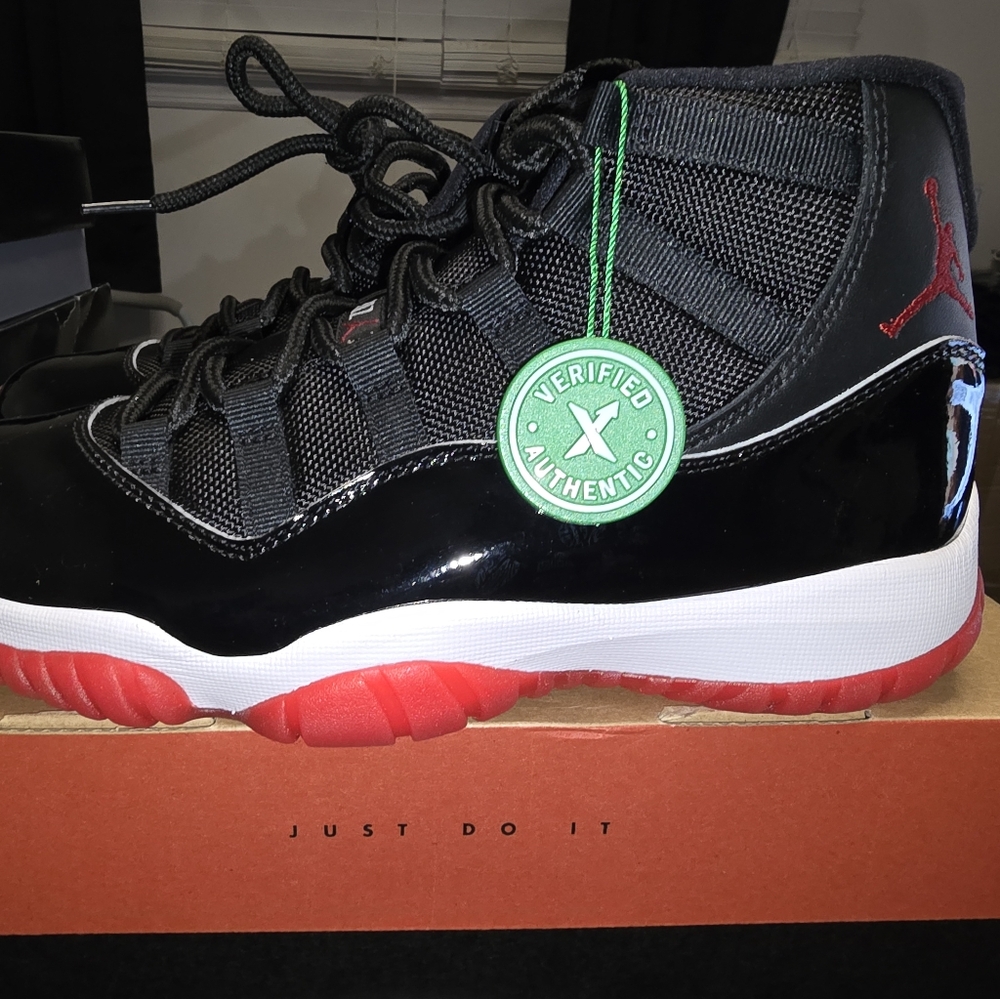 Nike Black and Red High-Top Sneakers